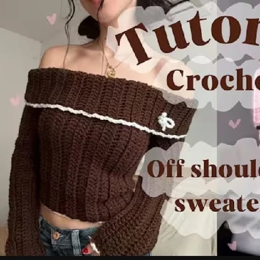 Sweater sin hombros/ off shoulder - rutorial: