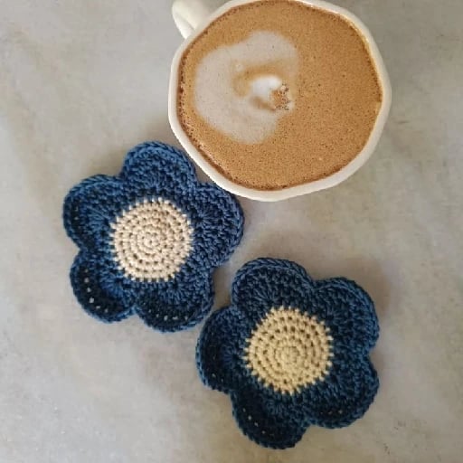 Daisy coaster - By Hayhay crochet
