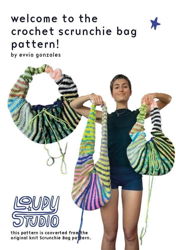scrunchie bag - loupystudio
