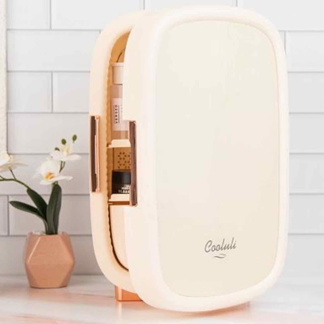 Pottery Barn Beauty 12-Liter Mini Skincare Fridge