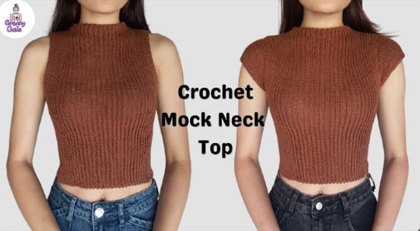 Mock neck top - YouTube
