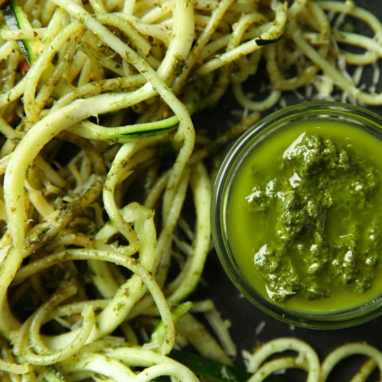 Pesto Spaghetti Squash