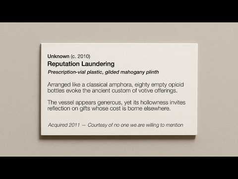 A video about the little labels they put next to art in a museum - Shloop