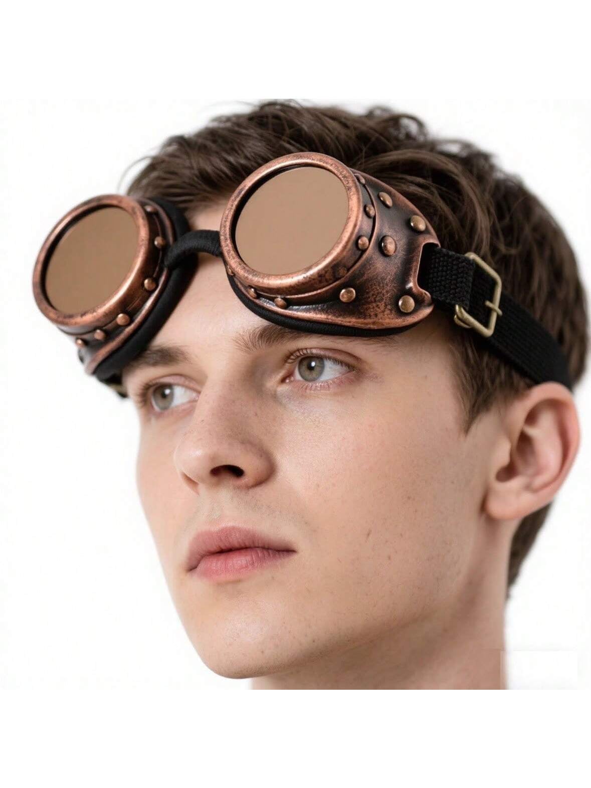 Gafas steampunk, decoración de Halloween, regalo de fiesta, gafas de moda de cosplay, accesorios de disfraz de fiesta de Halloween, gafas steampunk, manualidades de Halloween para el Día de Brujas, regalo de Halloween feliz