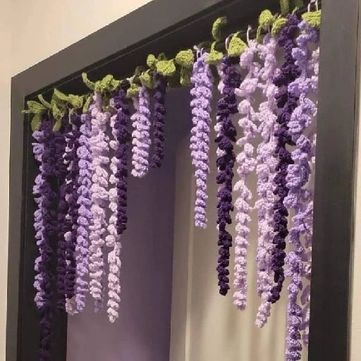 wisteria vine garland - perfecto para mi habitacion sin puerta😍😍