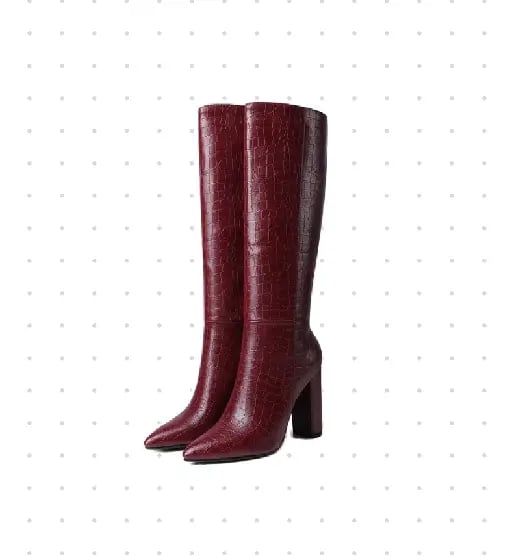 Botas largas vinotinto