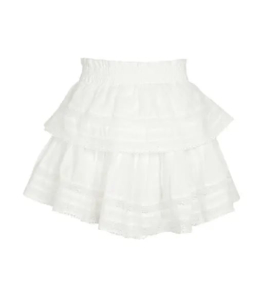 falda blanca c/olanes
