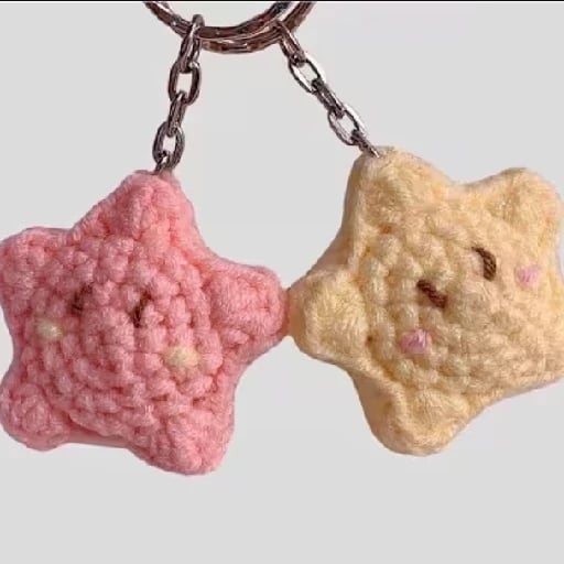 Llavero de estrella - tutorial: