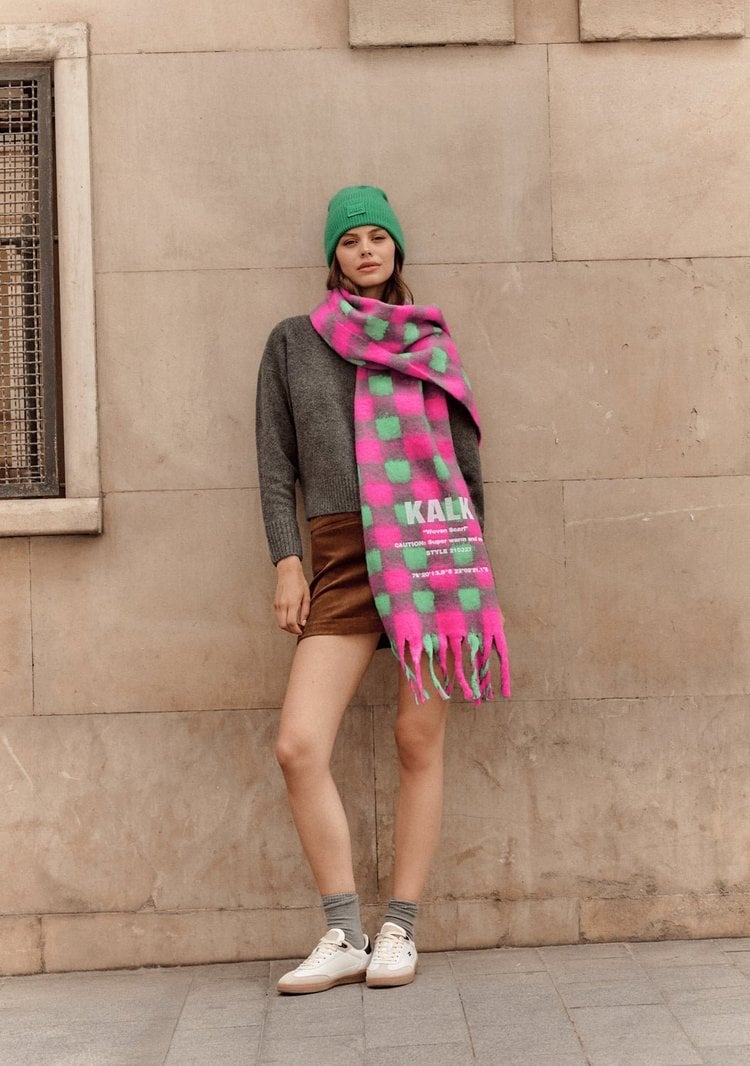 Kalk - Écharpe Vision - Green & Fuchsia | On sale on Choose - Choose