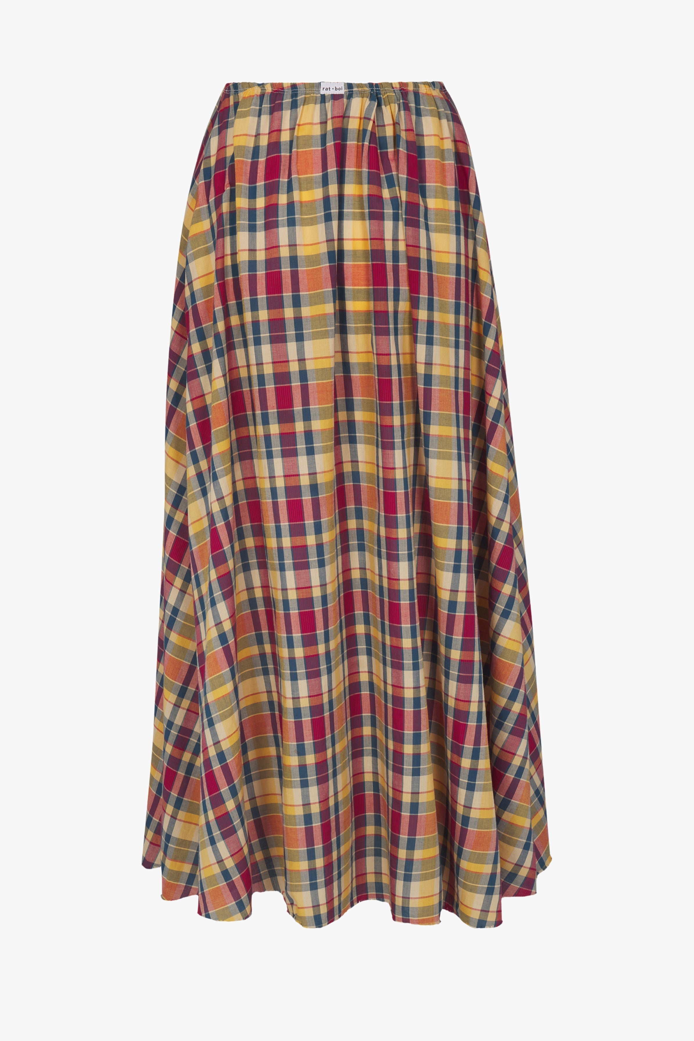 DREAM SKIRT IN CRIMSON TARTAN - RAT BOI