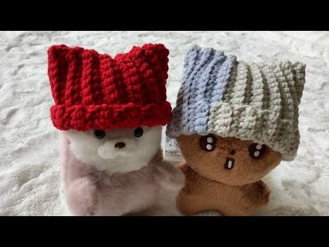 cat ear beanie - 지니엄마 Jinny Crafts