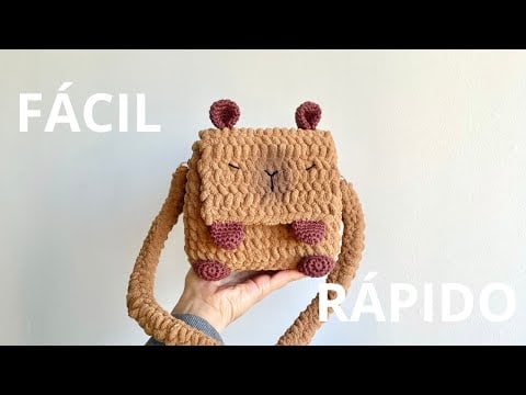 BOLSO CAPIBARA ¡Teje el tuyo! Todos en la ESCUELA de mi Sobrina quieren uno - ¡NUEVA TENDENCIA! - Hebras Crochet