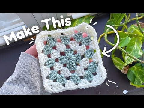 How to Crochet a Granny Square for Beginners *With Color Changes* - Maddy Marie