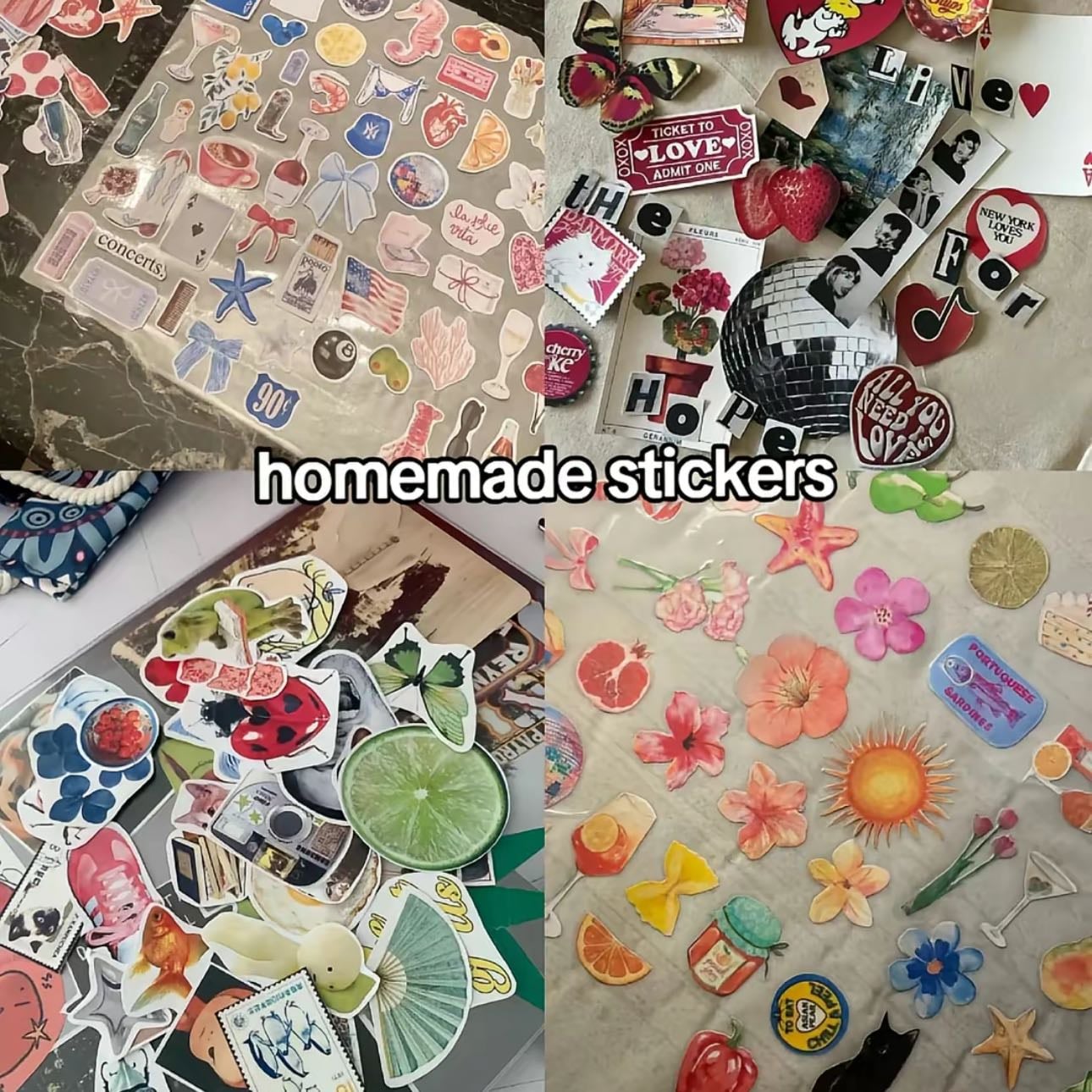 Homemade stickers