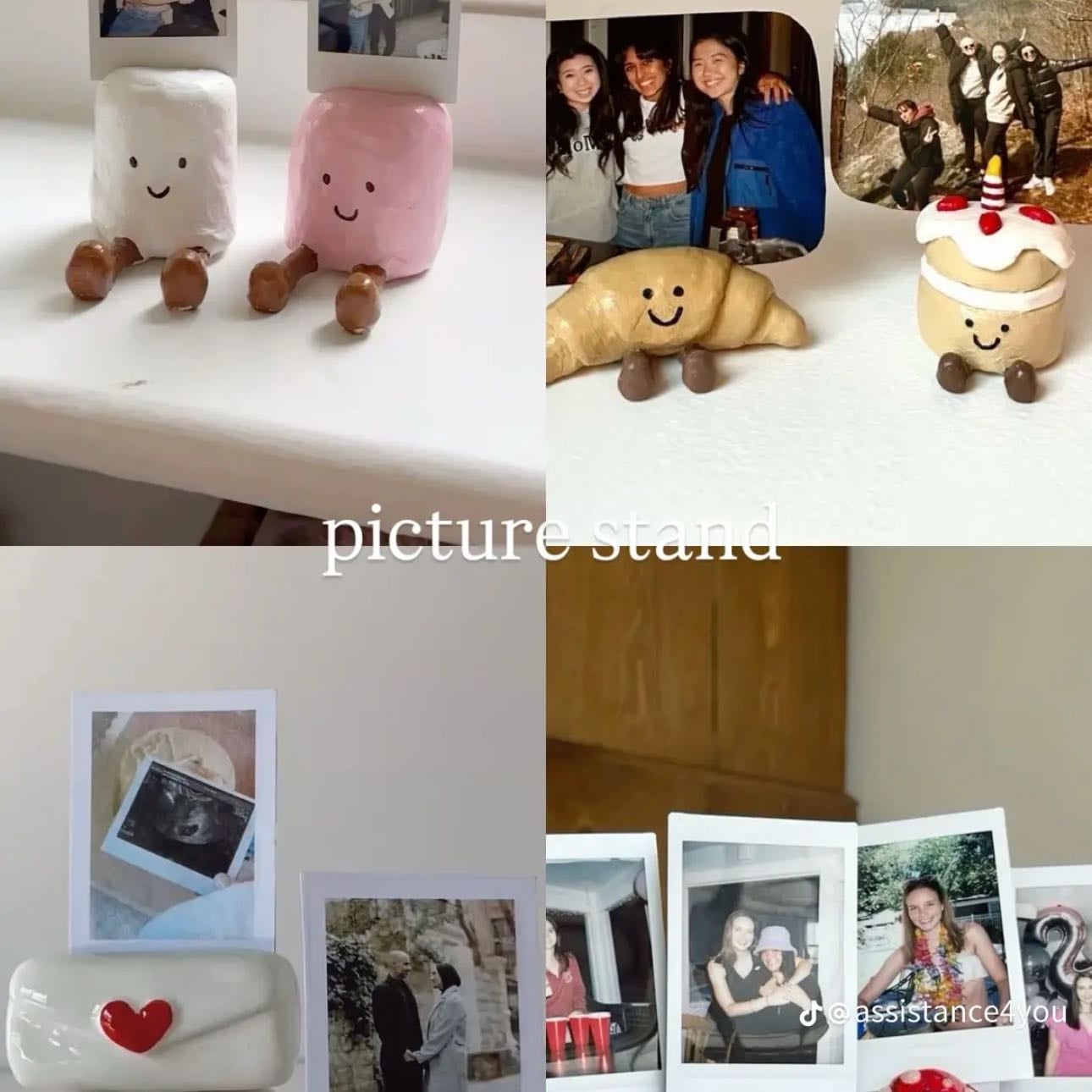 Clay picture frame holder