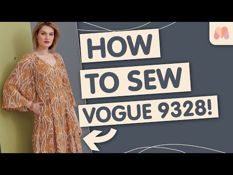 How to make Vogue 9328 | Dress Sew-along - Minerva