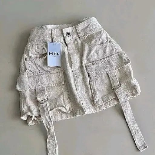 pollera de jean cargo🪐