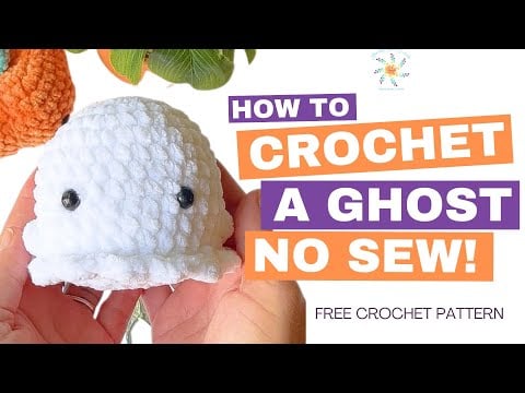 Easy Crochet Ghost Plushie 🎃 | Halloween Amigurumi Tutorial - Stardust Gold Crochet