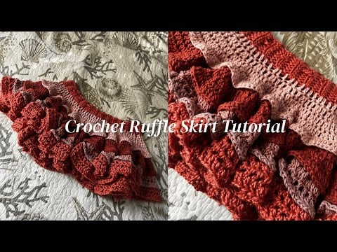 Crochet Ruffle Mini Skirt Tutorial (for all sizes) - Shaun Kamryn