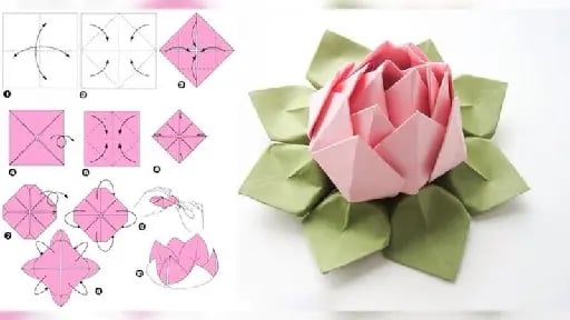Origami lotus