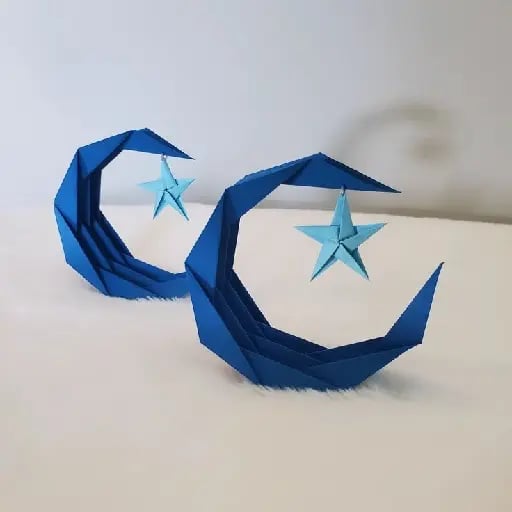 Origami moon