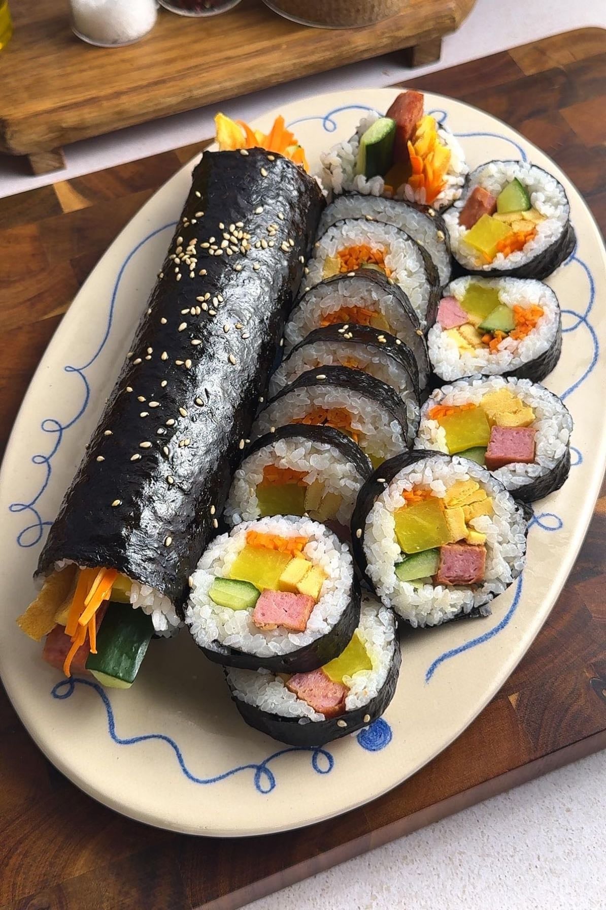 Kimbap - Step-by-Step + Ingredients