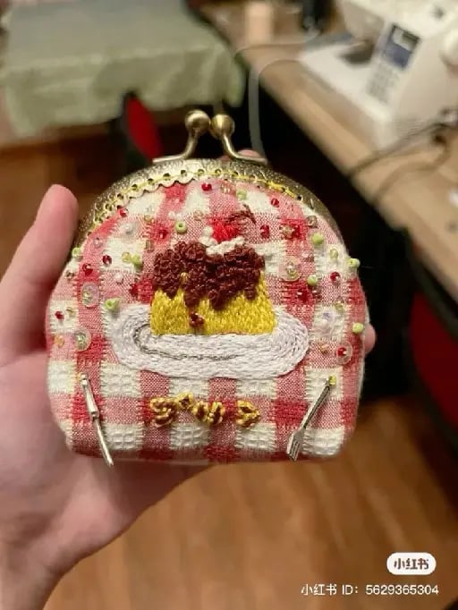 Adding charms and pins on pouches