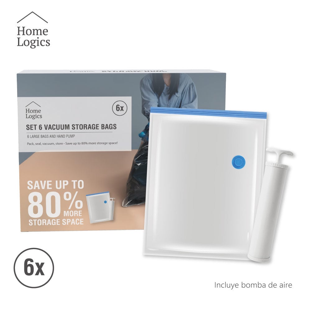 Set 6 Bolsas Almacenaje al VacÃo Home Logics 1 un - KiosClub