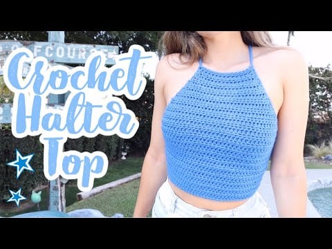 Crochet Halter Top | Beginner Friendly Crochet Tutorial + Pattern - Krystal Everdeen