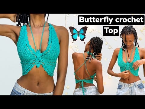 Butterfly top - Shyler crochets
