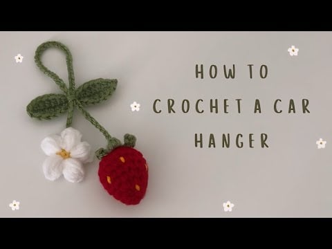 car hanger strawberry and daisy edition - adriana
