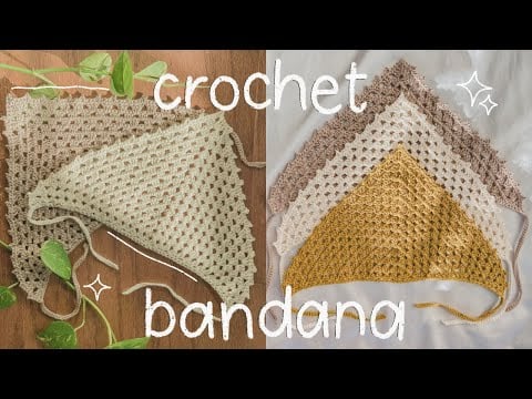 Granny Triangle Bandana - HayHay Crochet