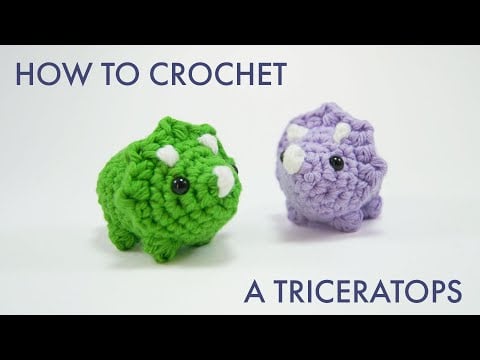 Triceratops Dinosaur - Club Crochet