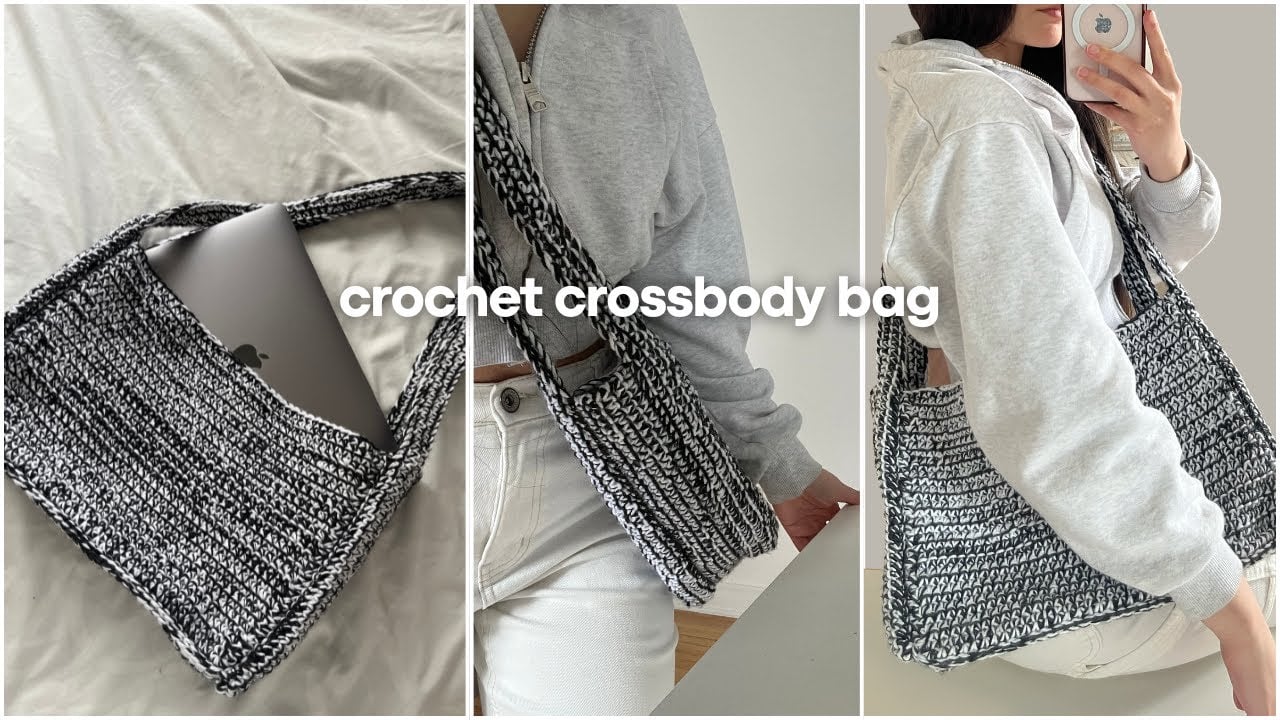 crochet crossbody bag tutorial | beginner friendly | in depth step by step tutorial | crochet bag