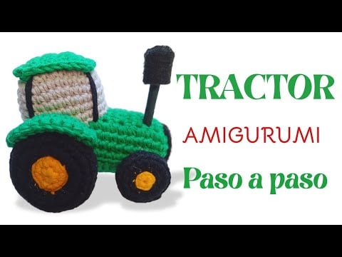 Tractor a Crochet Amigurumi 🧶 🚜/Tejido Paso a Paso - AmoreMioAmigurumi