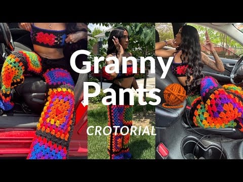 CROTORIAL 🧶 Granny Square Pants - Loving Hodgy