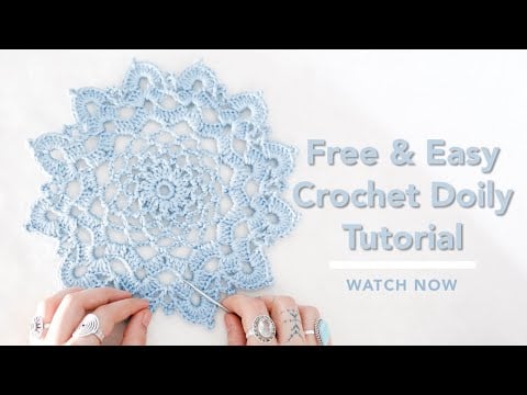 Easy Crochet Doily Tutorial For Beginners, Quick Doily Pattern, Flower Doily Crochet Pattern - WYLDSOL