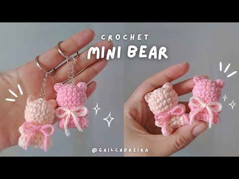 Crochet Mini BEAR | Mini Cute Bear Amigurumi - Gail Cabreira