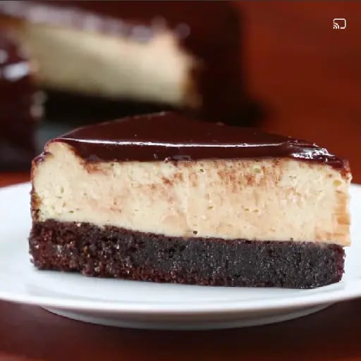 Chocolate Fudge brownie cheesecake - By tasty