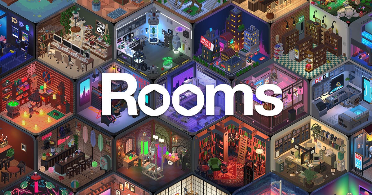 rooms - create & browse interactive rooms on web and iOS.