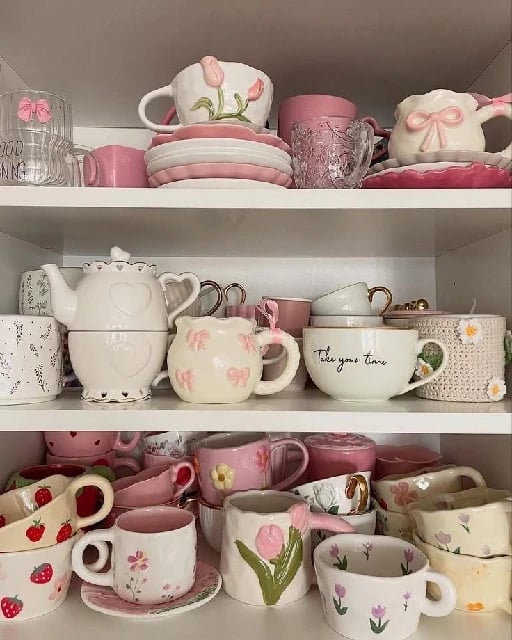 collection of mugs