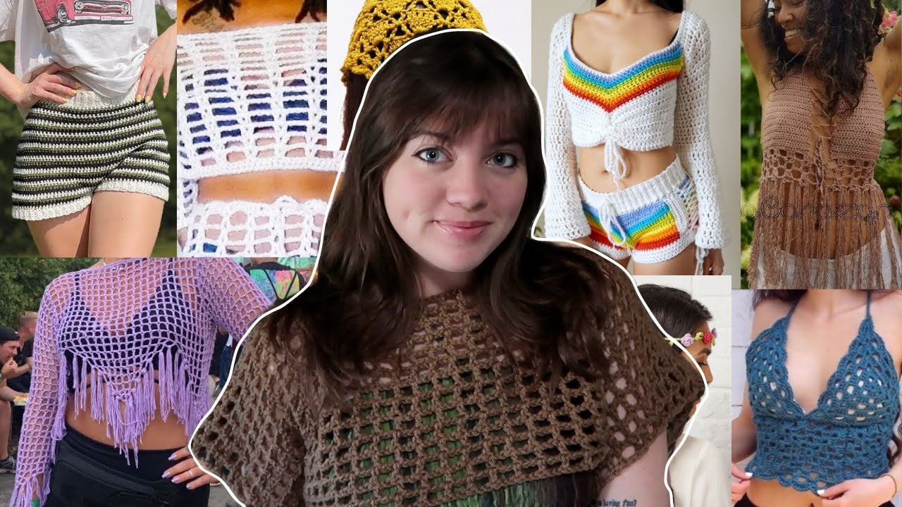 50 easy FESTIVAL RAVE crochet ideas with free patterns (beginner friendly)