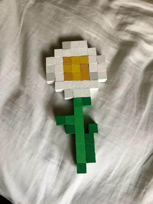 Minecraft object - Just making paper cubes (you can use any size), color pencils or marker and glue, you can almost make any Minecraft object.