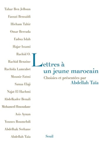 Lettres à un jeune marocain - Abdellah Taïa · 2009