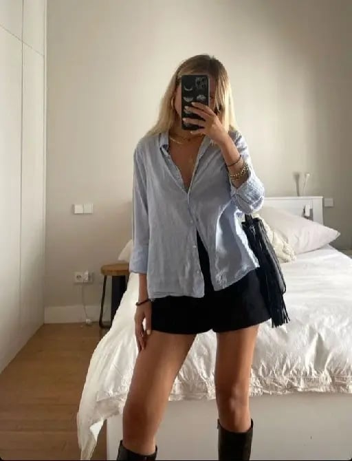 Larga azul