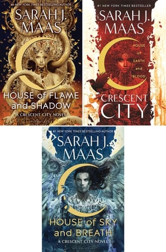 Crescent City Series Set of 3 Books. House of Earth and Blood, House of Sky and Breath and House of Flame and Shadow - Sarah J. Maas • 2022