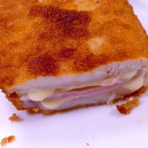 Pollo relleno de jamón y queso - By Que viva la cocina