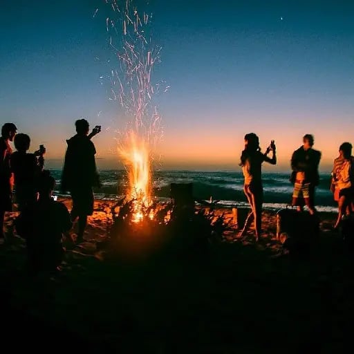 Fiesta en la playa