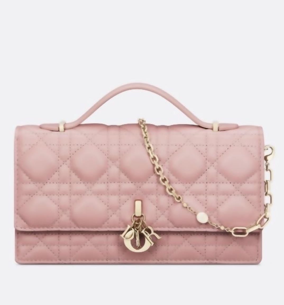 dior my dior pink lambskin bag