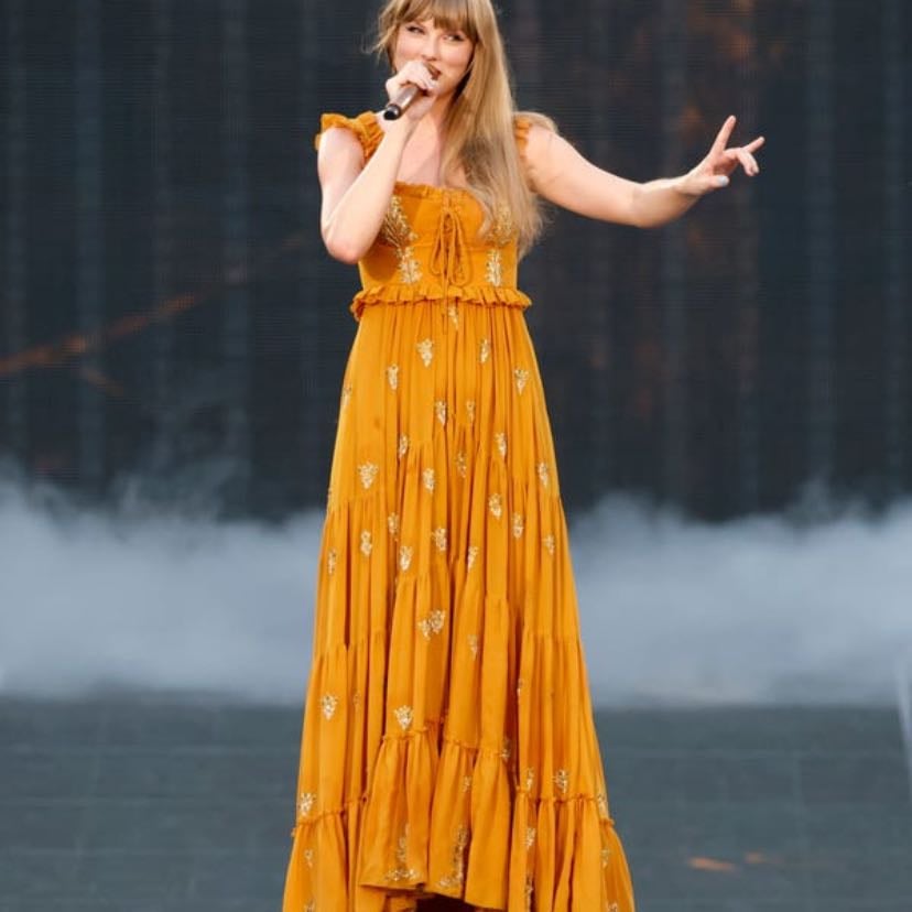 2. Orange Dress